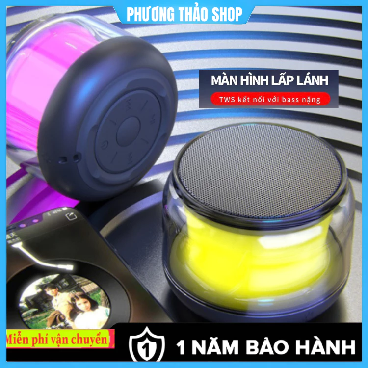 Loa Bluetooth Mini S300 - A005 - M3 Chữ X Không Dây,Trứng Nhấp Nháy nghe nhạc,công nghệ blutooth 5.0 Tặng Kèm Dây