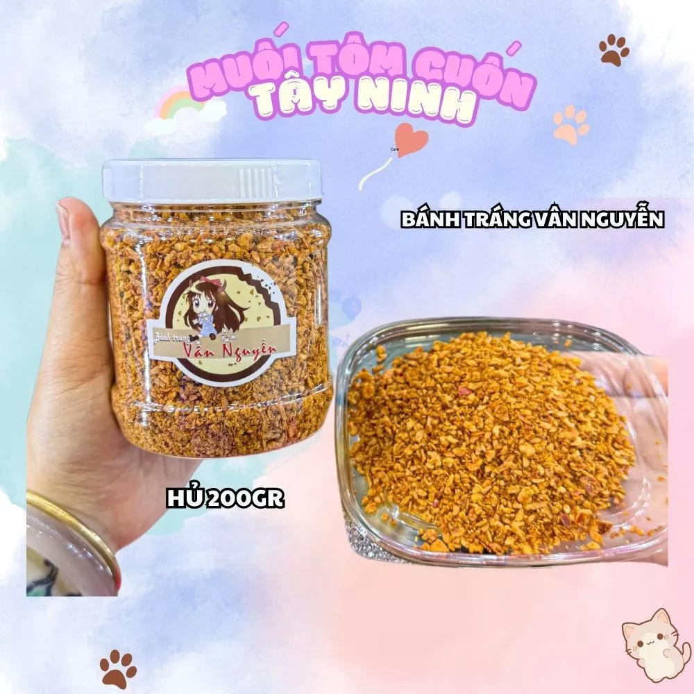 Hủ Muối Tôm Cuốn Tây Ninh( ĐẶT ĐƠN TỪ 2 HỦ HOẶC MUA KÈM BÁNH ) Dùng Làm Bánh Tráng Cuốn Tây Ninh. Bánh Tráng Vân Nguyễn