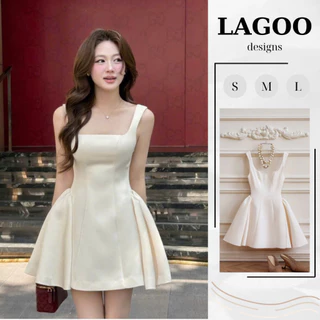 Váy thiết kế Rose dáng xòe cúp ngực vuông thời thượng tôn dáng hoàn hảo - LAGOO DESIGNS