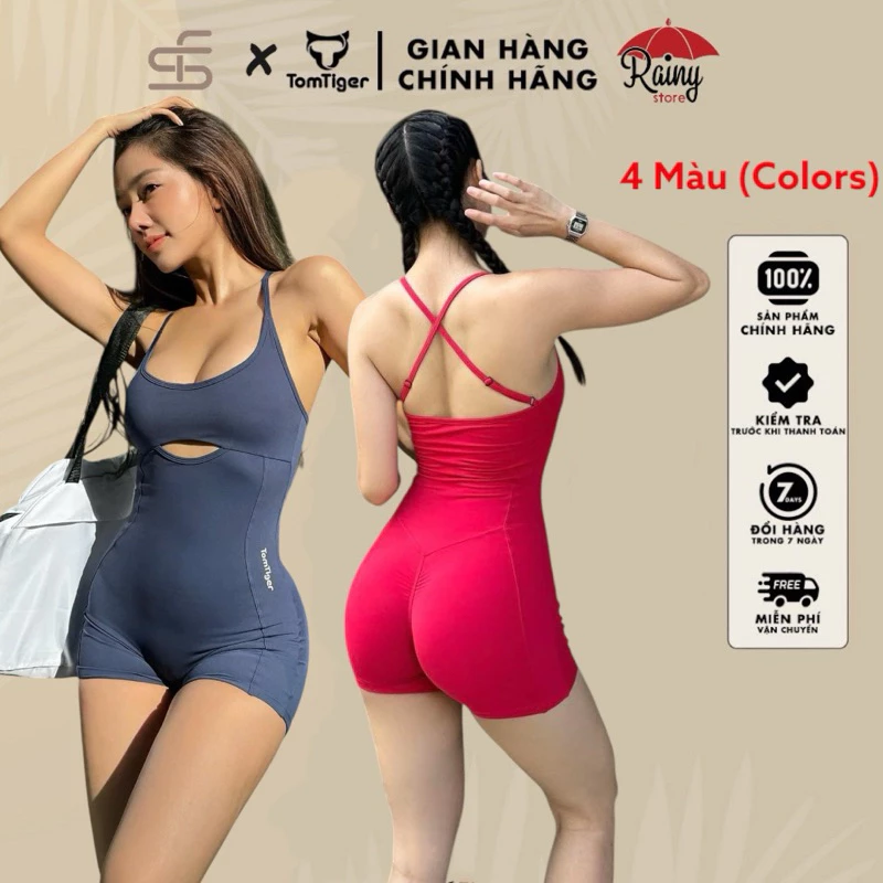 [ CHÍNH HÃNG S/M/L ] TOMTIGER AWAKEN SUIT, Jumpsuit, Bộ Đồ Áo Liền Quần Tập Gym, Chạy Bộ, Có Mút Đệm Sẵn- Rainy Store