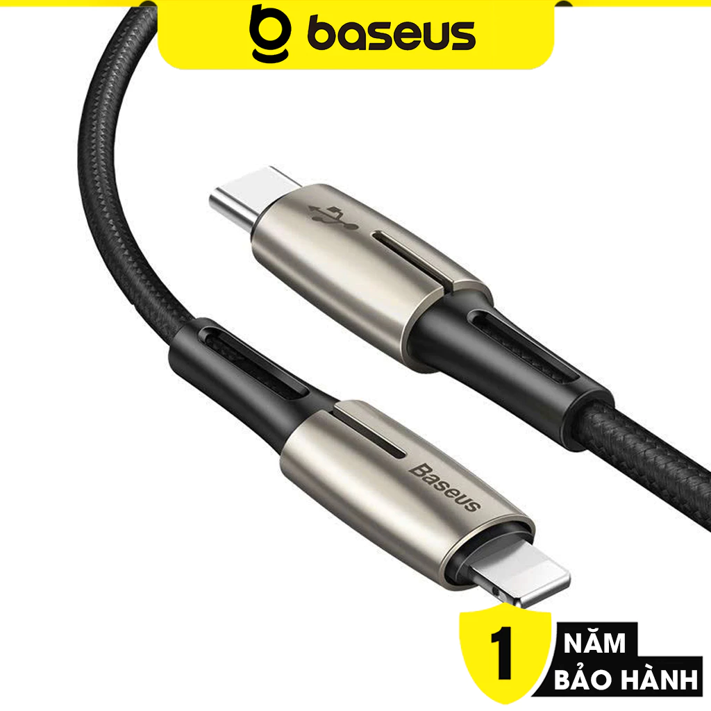 Cáp sạc nhanh C to IP Baseus Waterdrop Series PD cho IP (Type-C to IP Power Delivery 18W Quick charge & Data Zinc)