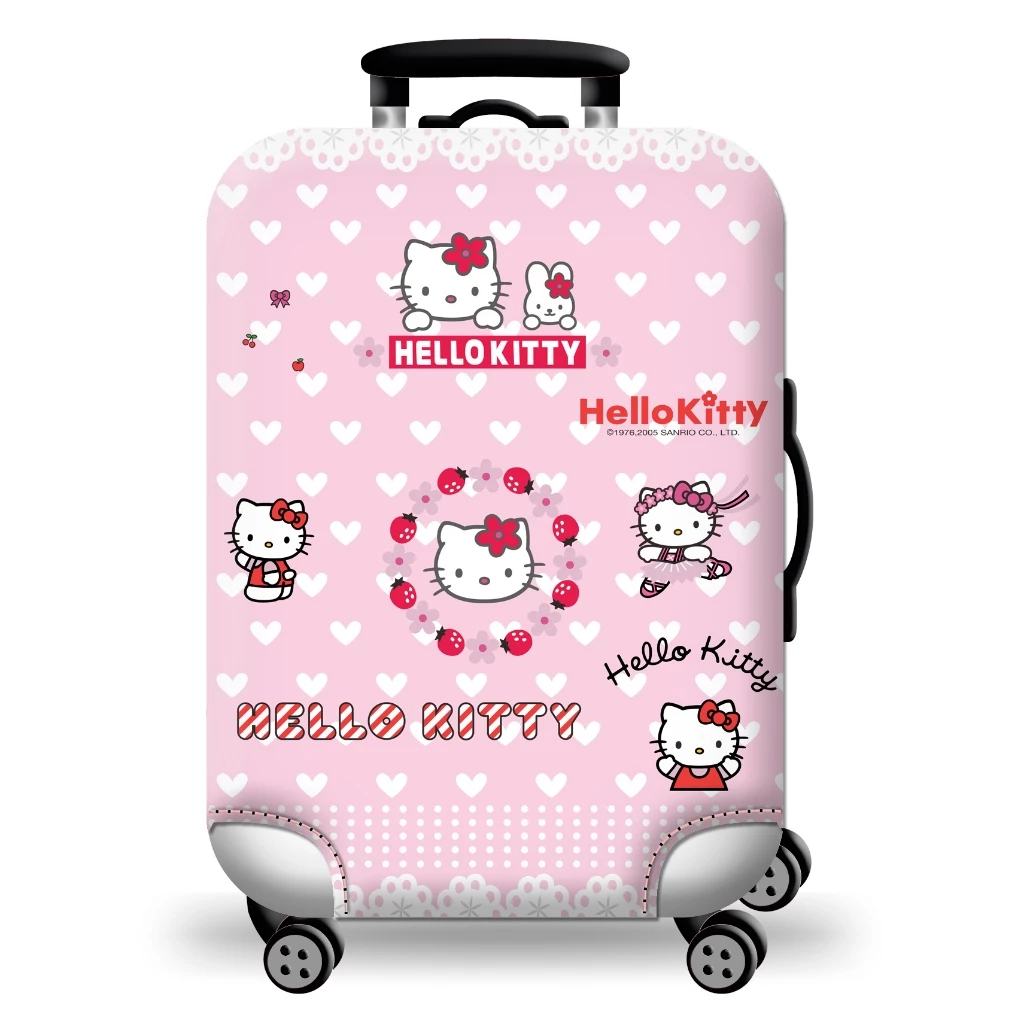 Vỏ bọc bảo vệ vali - Túi Trùm Vải Thun 3D Co Giãn 4 Chiều -Chống xước chống bụi-hellokitty