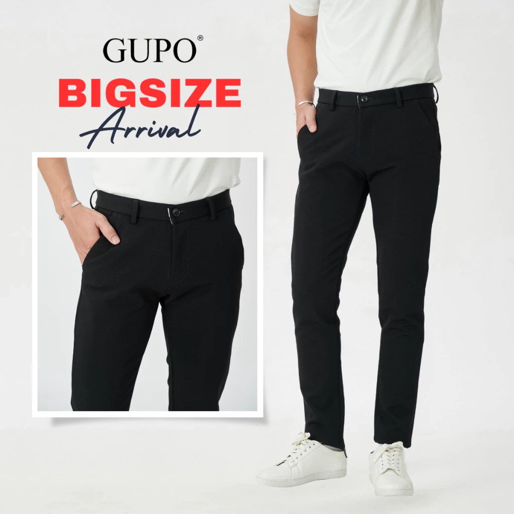 Quần Tây Âu Nam Bigsize GUPO Local Brand Co Giãn 4 Chiều Ống Côn Slimfit Hàn Quốc Tôn Dáng - daitay4c