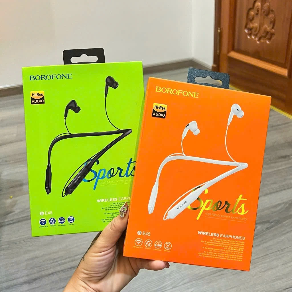 Tai nghe quàng cổ Borofone - Bluetooth, nghe nhạc 20 giờ không lo hết pin, kết nối siêu nhanh - PRAMI051