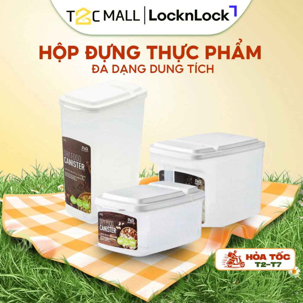Hộp Nhựa LocknLock Hộp Đựng Thực Phẩm Có Nắp Đậy Kín Cao Cấp Chính Hãng 750ML,2.4L,3.2L - T2CMall