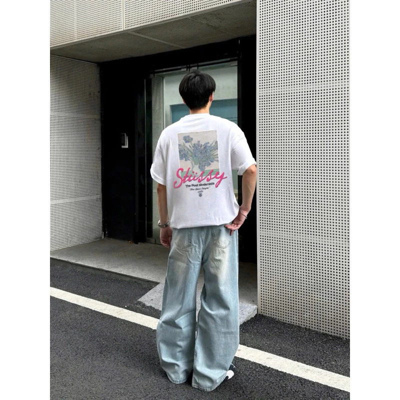 Áo Thun STu Hoa Tím Tem Tag Mác Đầy Đủ Chất Vải Cotton