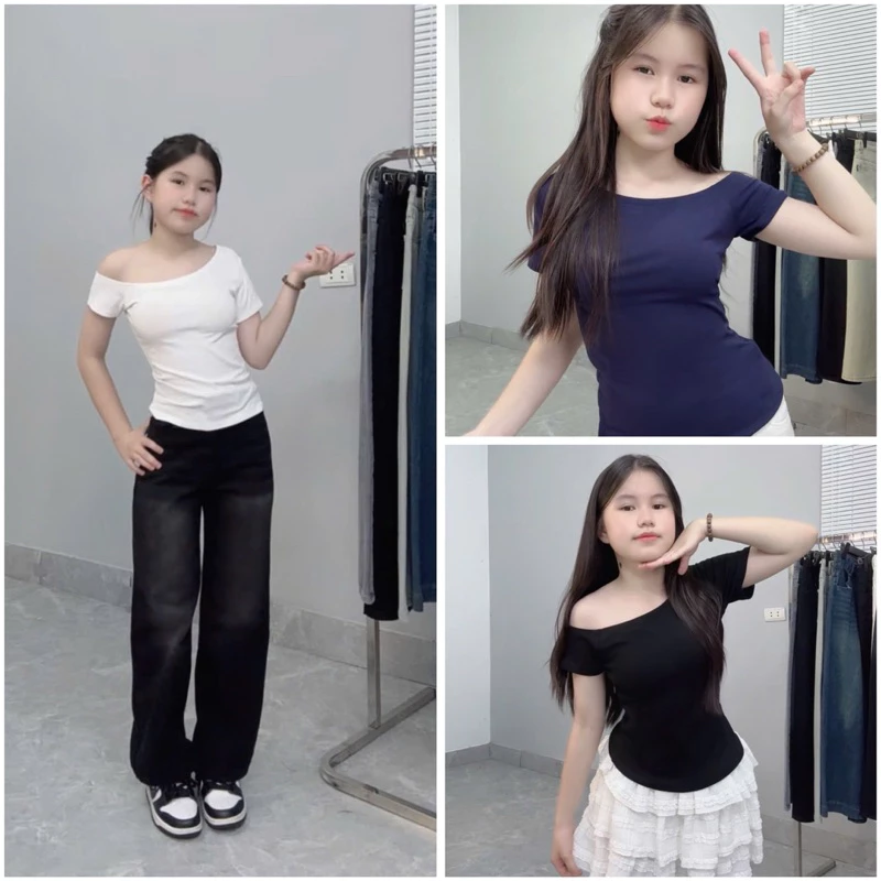 ÁO TRỄ VAI NỮ CHẤT CO DÃN 4 chiều mát mẻ và ôm sát, tôn dáng