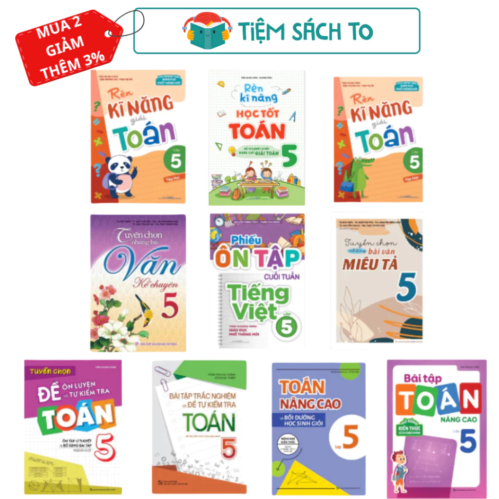 Sách: Tổng Hợp Kiến Thức Toán - Tiếng Việt Lớp 5