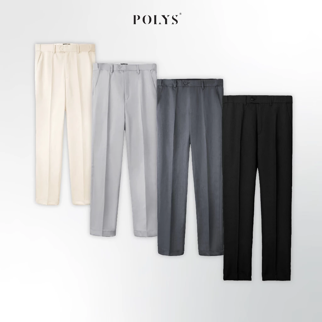 Quần Âu Dài và Quần Short lưng đai chun ẩn, vải Tuyết Mưa mềm mịn, form regular brand POLYS