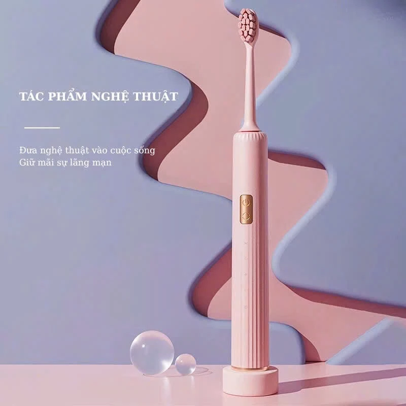 Bàn Chải Điện 5 Chế Độ Lông Chải Mềm Mại Cao Cấp Giúp Bảo Vệ Răng Nướu, Bộ Bàn Chải Răng,Bàn Chải