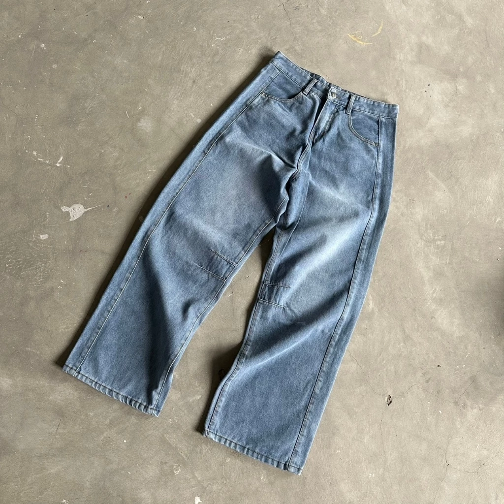Quần JEAN Premium ỐNG RỘNG FORM SUÔNG UNISEX- Local Brand THE SLICK WAY UNISEX