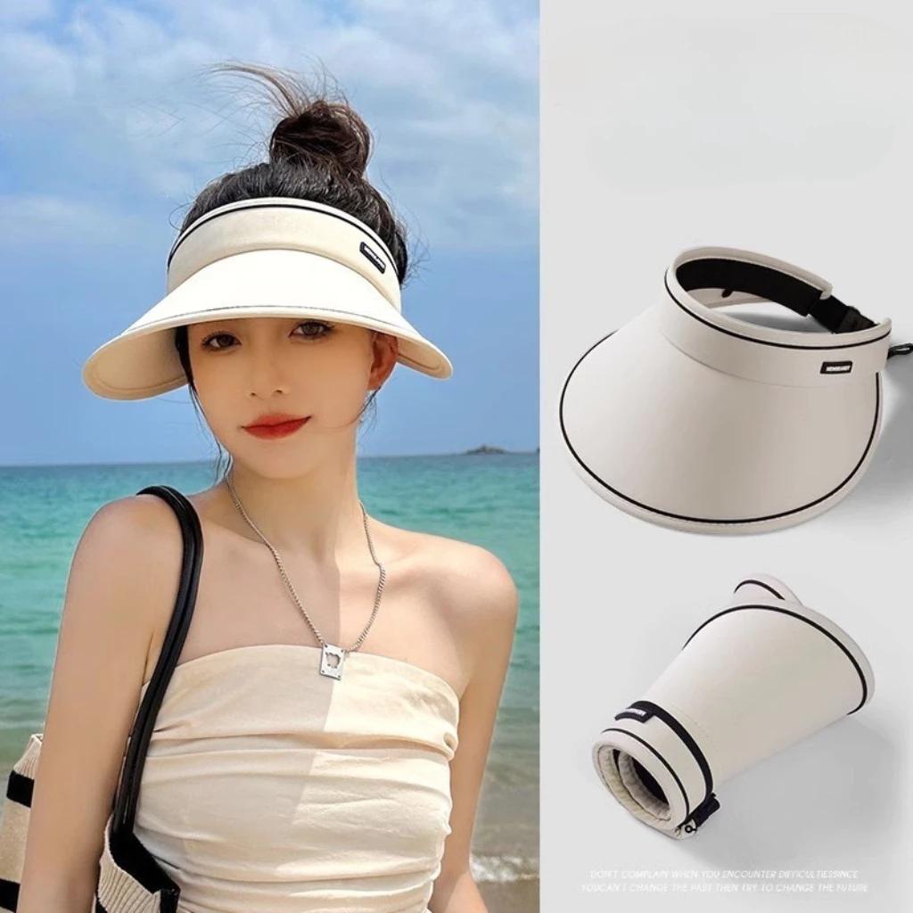 Mũ chống nắng nữ Didooglt nón rộng vành nửa đẩu trống nắng trống UV thiết kế gấp gọn thoáng mát