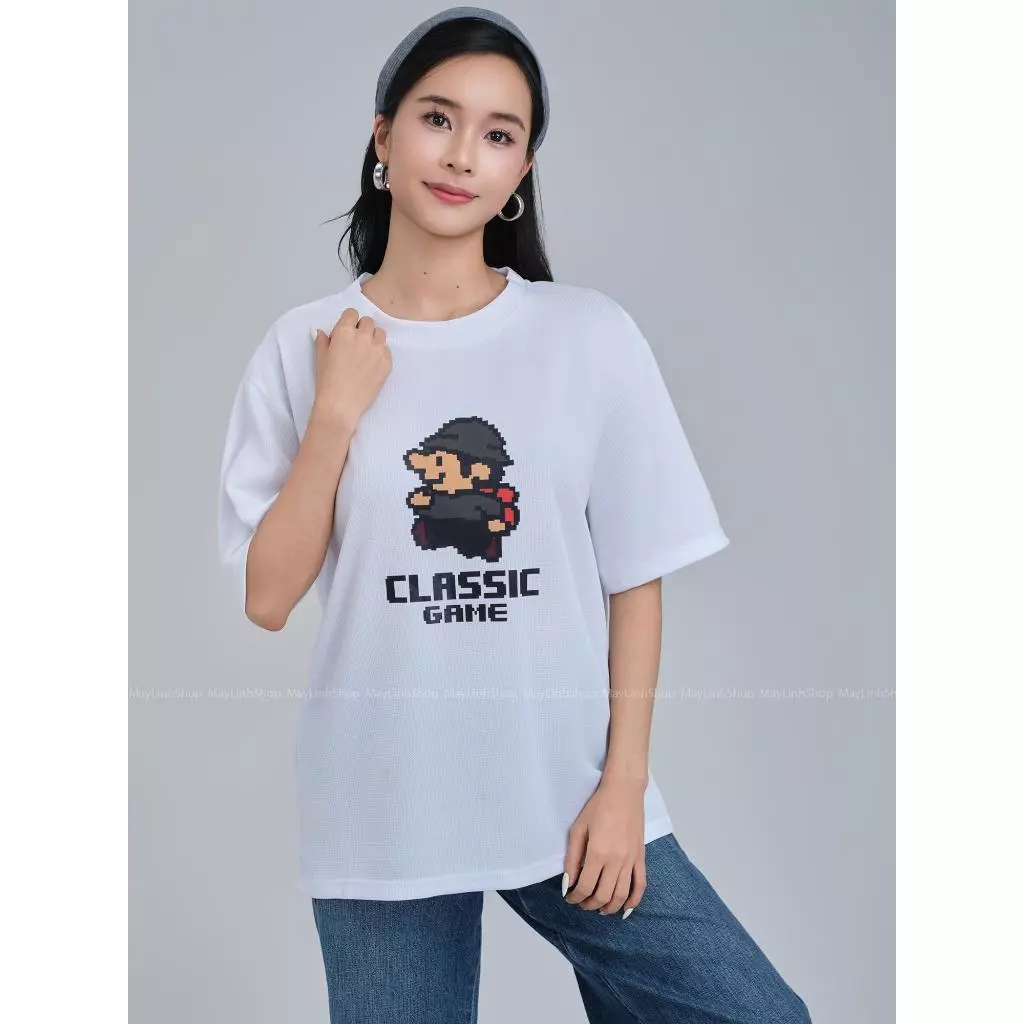 Áo thun Tổ Ong Local Brand - Maylinhshop - Phong cách Nam Nữ form rộng thoải mái