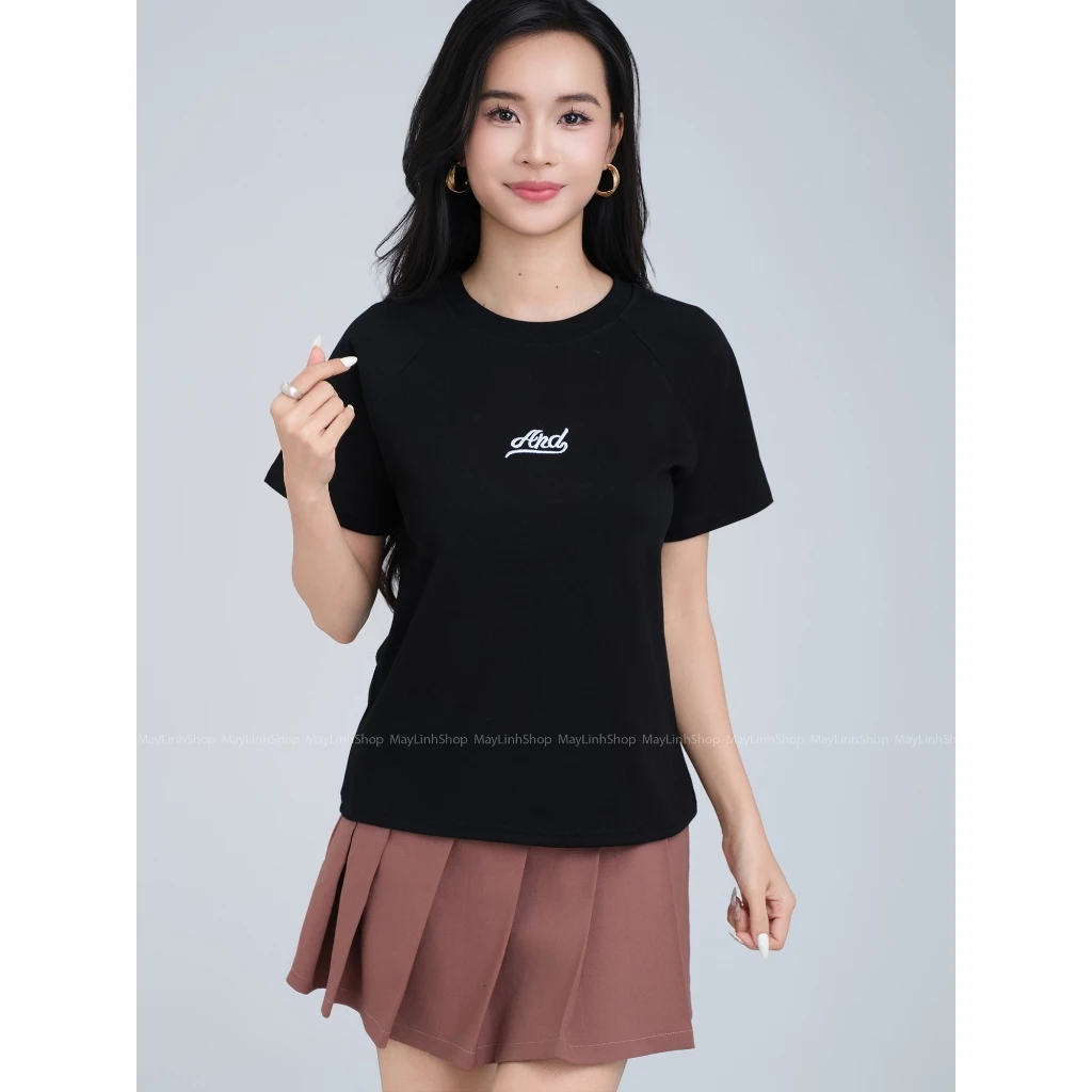 Áo BabyTee Basic AND - MayLinhShop - Form ôm Fit Body Cotton thoáng mát Cổ Tròn nhiều màu