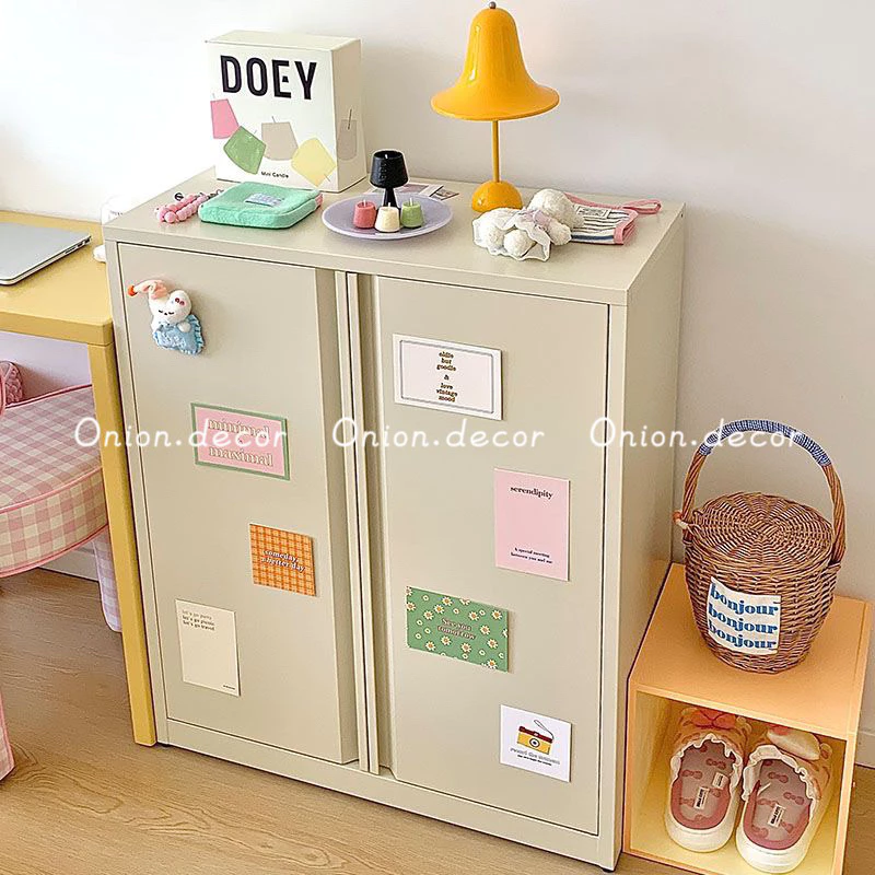 Tủ thép 2 cánh màu pastel Hàn Quốc basic đựng đồ đa năng DUO MONA