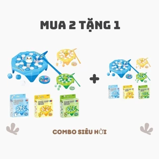 (MUA 2 TẶNG 1)Đồ chơi trò chơi phá băng DARNELL, Nhựa vịt, Ếch thú vị Đồ chơi phát triển trí tuệ cho trẻ em i12