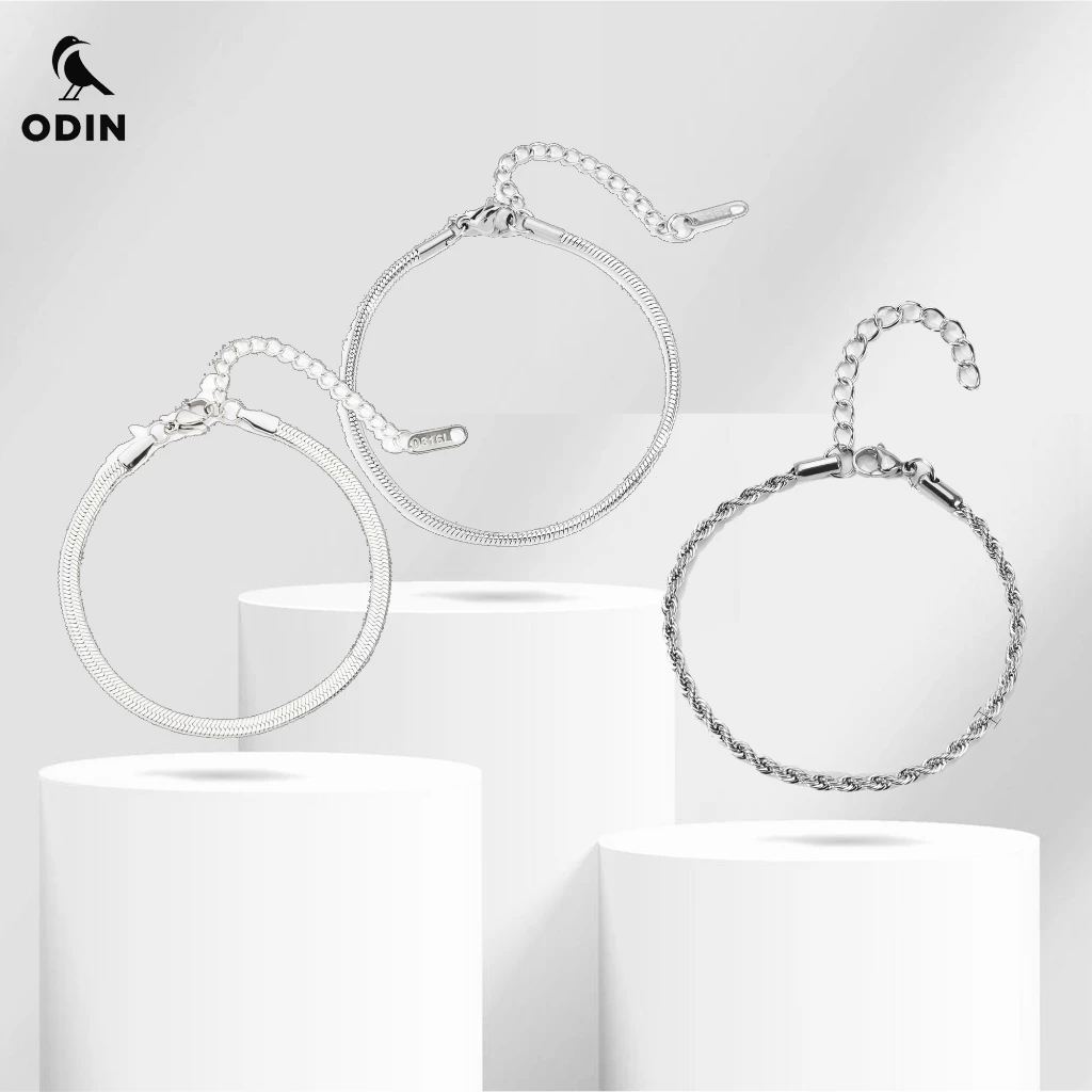 Vòng tay Nam Nữ ODIN Freesize Collectin - Thép Titan 316L -Vòng đeo tay thời trang- Phong cách tối giản essential