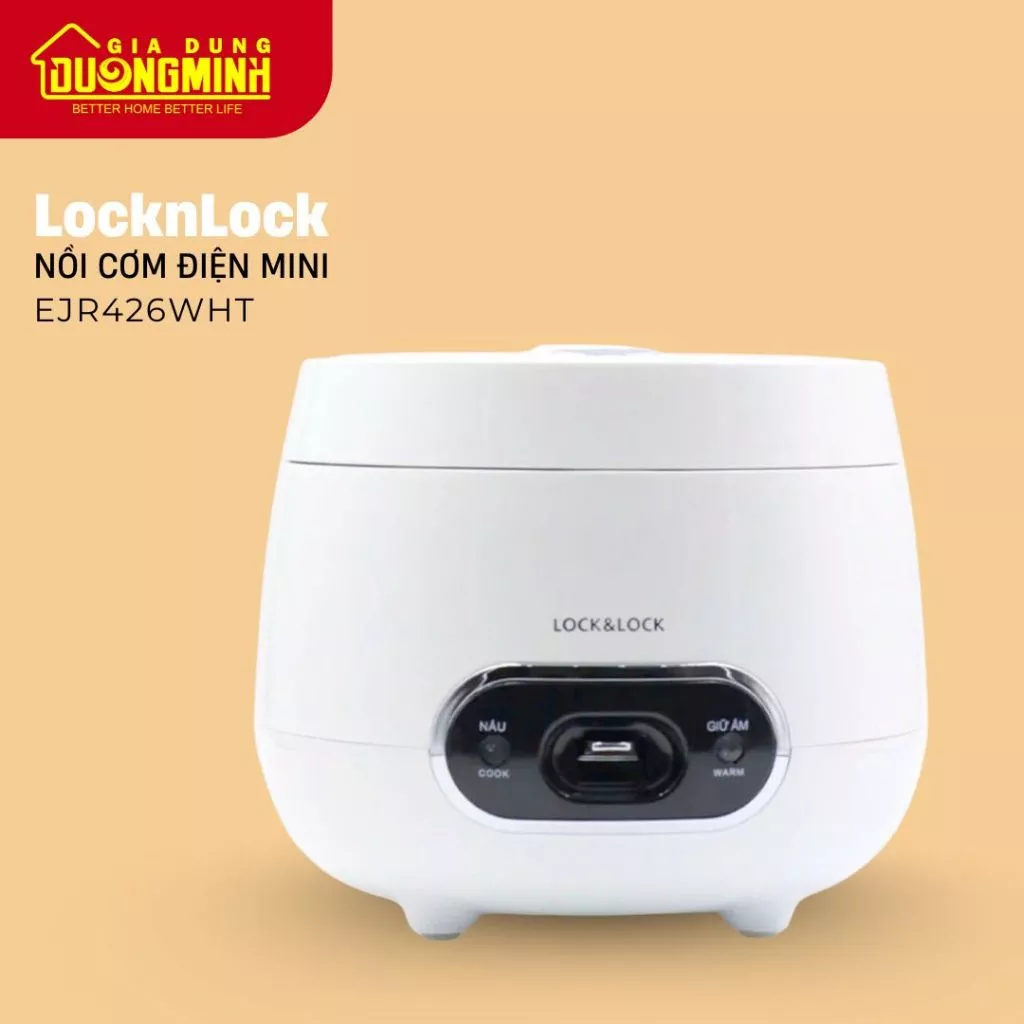 Nồi Cơm Điện LocknLock Mechanical Rice Cooker - EJR426WHT - GIA DỤNG DƯƠNG MINH