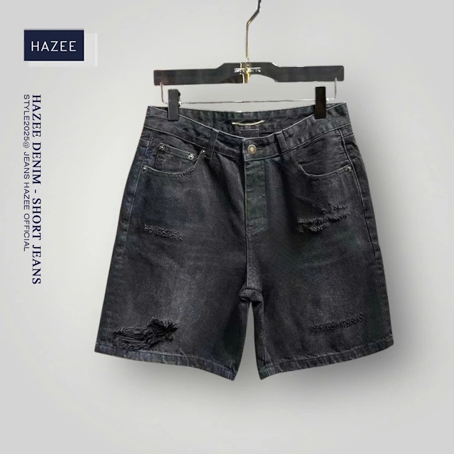 Short Jean Nữ Rách Thời Trang HAZEE Lưng Cao style Cá Tính