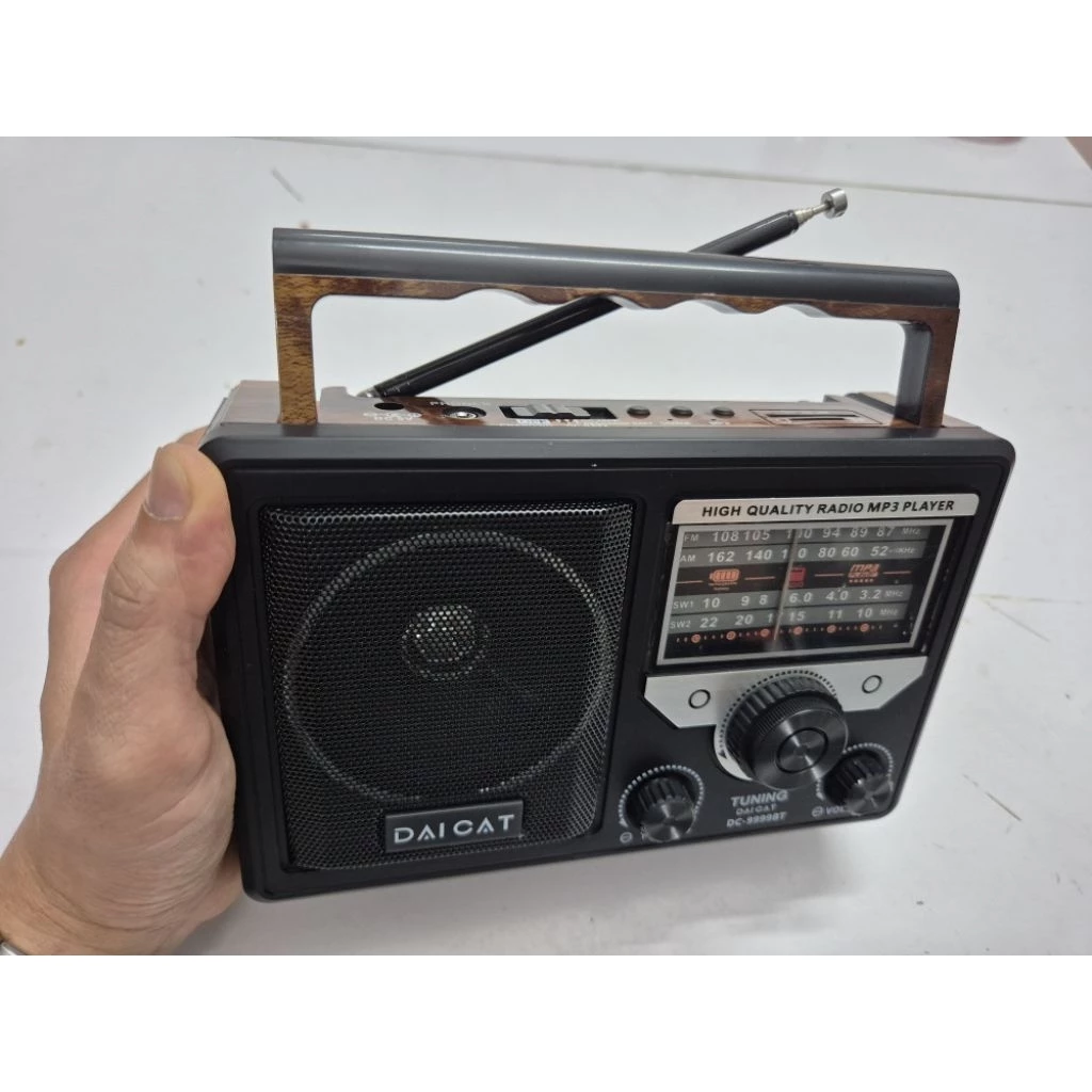 Đài Radio 9999 Có Cổng Tai Nghe FM/Nhạc Usb/Thẻ Nhớ/Bluetooth/Thời Sự Đài Tiếng Nói Việt Nam/AM/SW