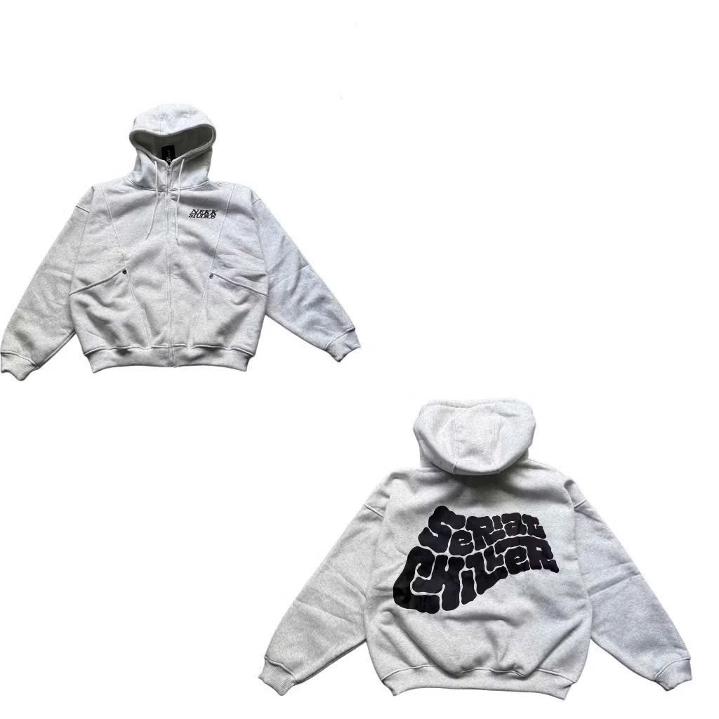 Áo Khoác Hoodie Dây Kéo Zip Túi Trong Kiểu Dáng Boxy 2 da dày dặn NEKK STUDIOS cổ cao tay phồng nón mũ rộng Top Nam Nữ
