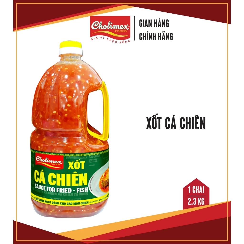 Xốt cá chiên Cholimex size lớn 2,3kg thích hợp cho nhà hàng, quán ăn