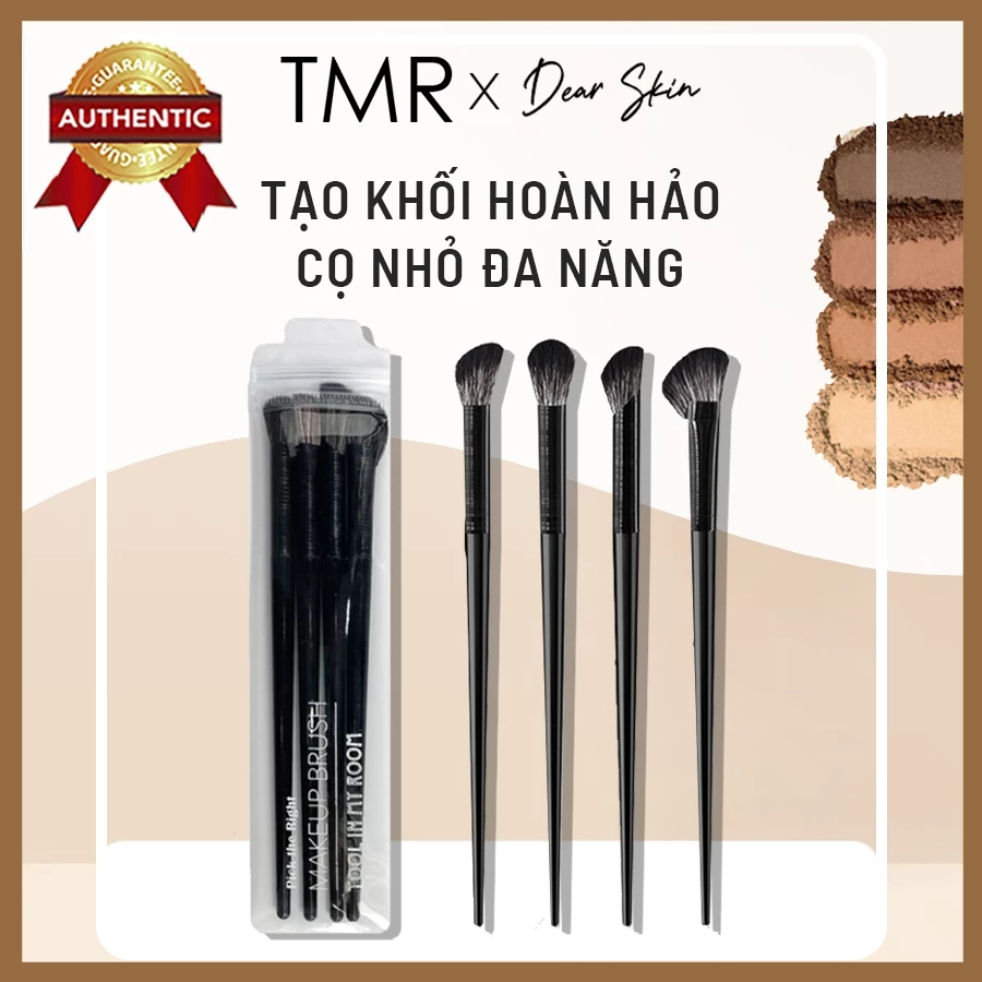 Bộ 4 Cọ Phấn Tạo Khối Shadow Contour TMR chuyên nghiệp tán phấn mắt, mũi góc cạnh mới