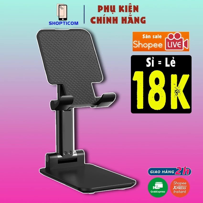 Giá đỡ kẹp điện thoại K3 S P để bàn cho smartphone cầm tay gấp gọn xem phim, live đa năng
