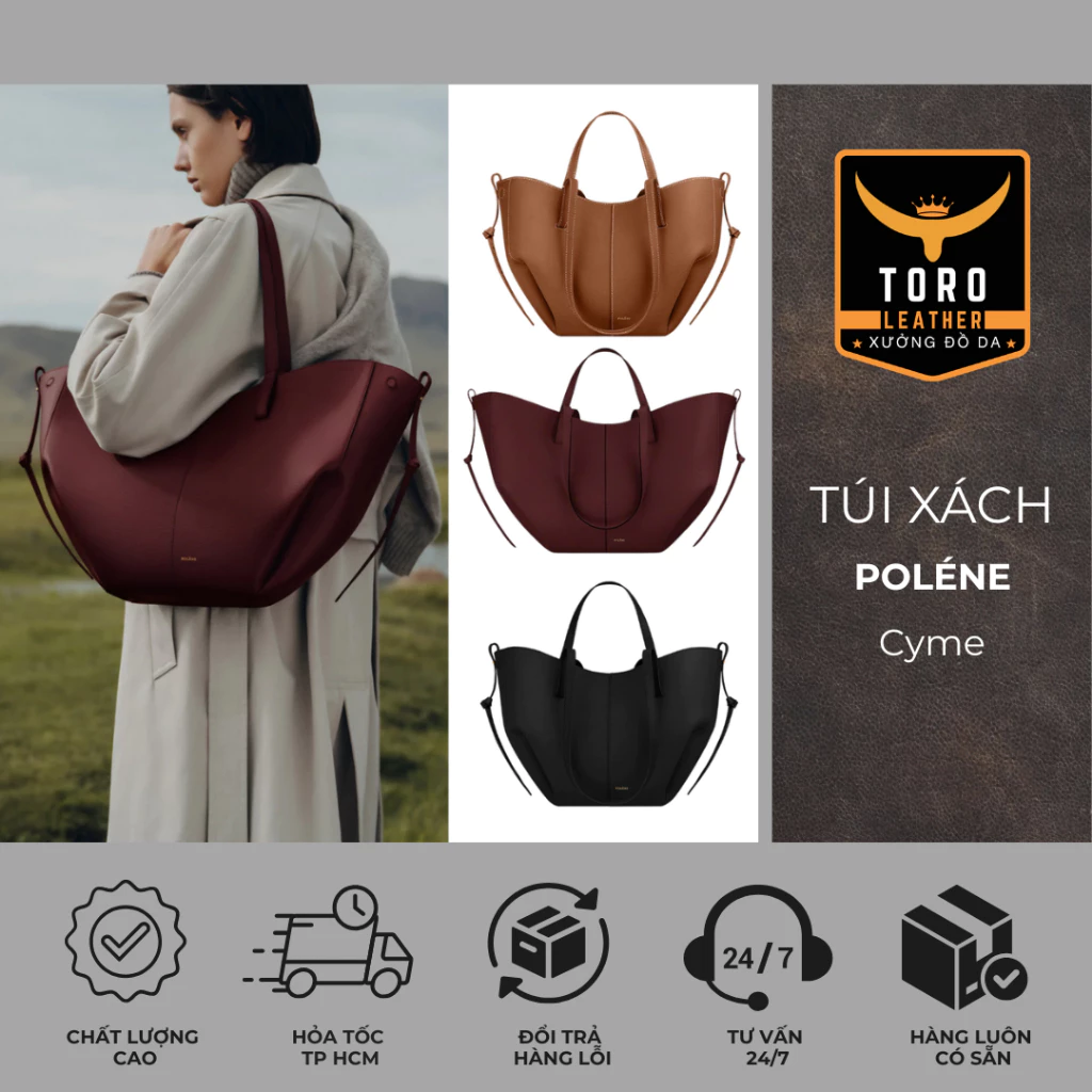 Túi Cyme (Hàng có sẵn) - Túi xách hot trend chất liệu da microfiber