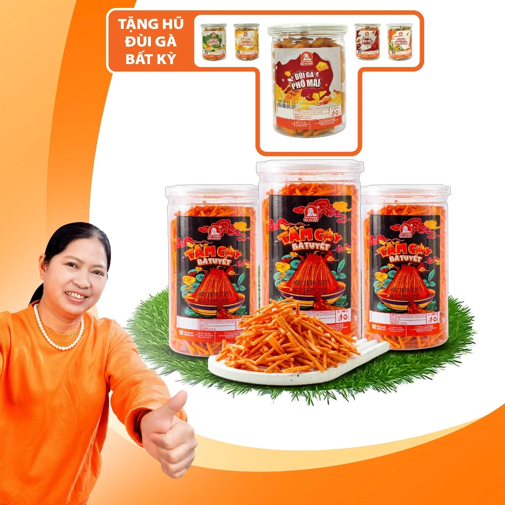 [Tặng quà 1 hũ bất kì] COMBO 3 HŨ TĂM CAY BÀ TUYẾT - ĂN CÙNG BÀ TUYẾT