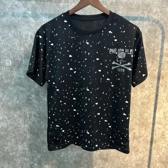 Áo Thun Cổ Tròn Ngắn Tay Philip Kim Tuyến Vảy Sơn chất thun cotton poly co giãn, phong cách boy phố trẻ trung năng động