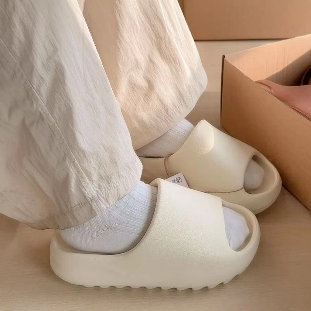 Dép Bánh Mì Đúc Đế Răng Cưa Cao 4cm Thời trang Nam Nữ ( Bản Vân Nhám)