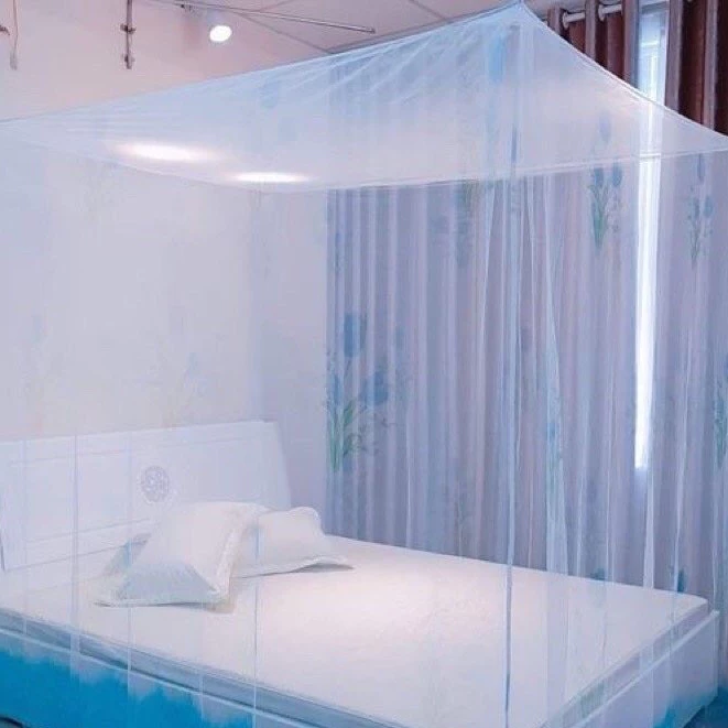 Giường mùng dây tuyn hoa - Màn thủ đô 10/10 cao 2M không cửa (size 1m6-1m8-2m x 2m2), bảo hành 1 đổi 1 trong 7 ngày.