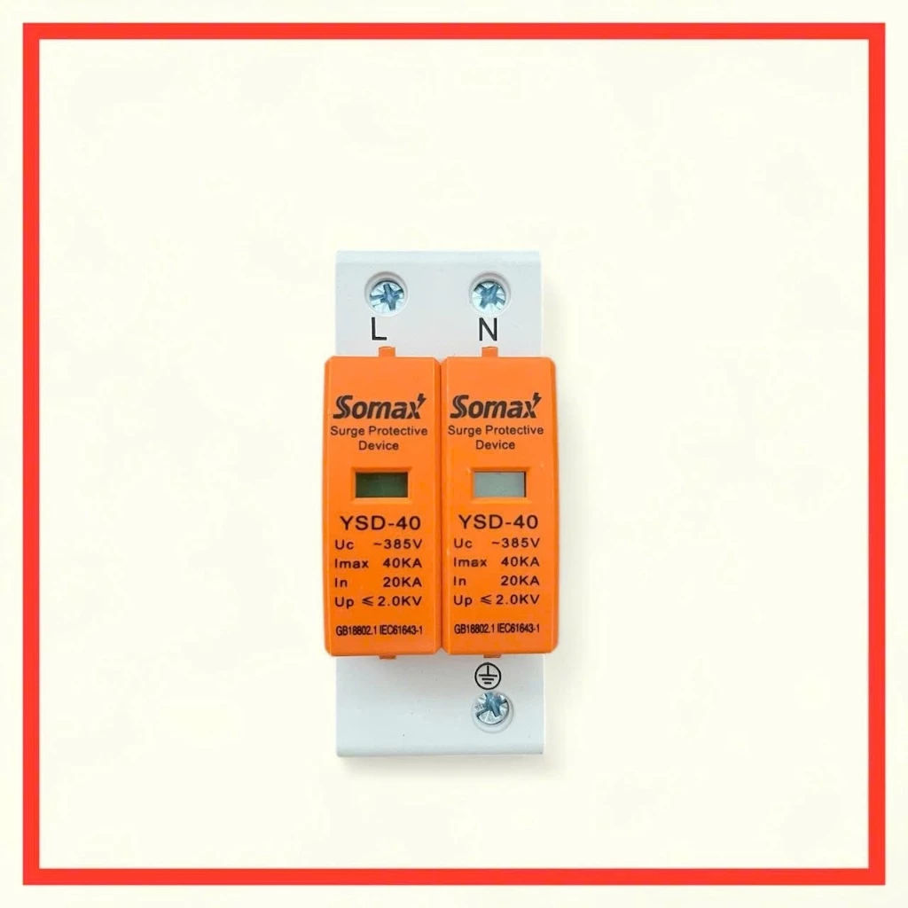 CHỐNG SÉT LAN TRUYỀN AC 4P 40kA, Cắt sét lan truyền AC 2P 4P 40KA