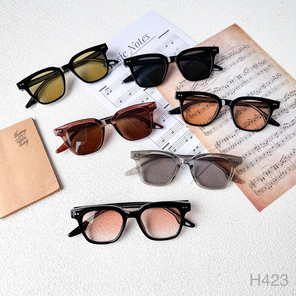 Kính râm - Kính mắt gọng lõi thép dáng vuông LEO OPTICAL 423