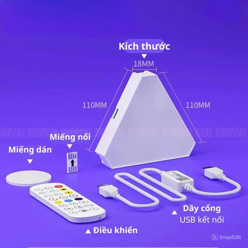 Phụ Kiện Đèn Tam Giác, Lục Giác, Led Neon