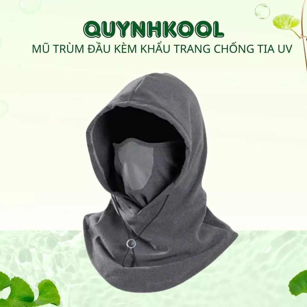 Mũ Trùm Đầu Kèm Khẩu Trang DIDOOGLT Cho Nam Nữ Giữ Ấm Che Nắng Phủ Đầu Chống Tia UV