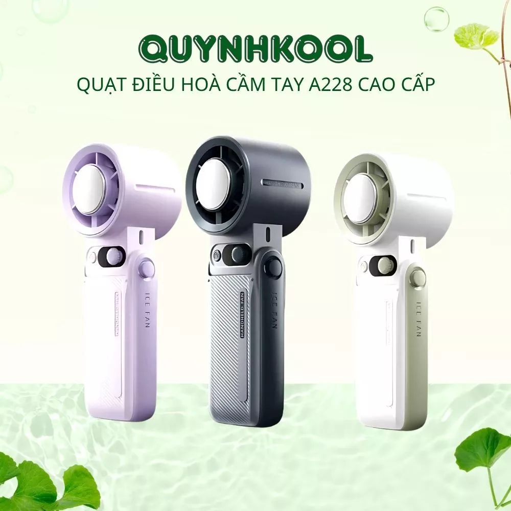 Quạt Điều Hoà Cầm Tay DIDOOGLT Gió Mạnh Kèm Chức Năng Làm Lạnh Siêu Mát - Quạt Cầm Tay Tốc Độ Cao Có Màn Hình Led