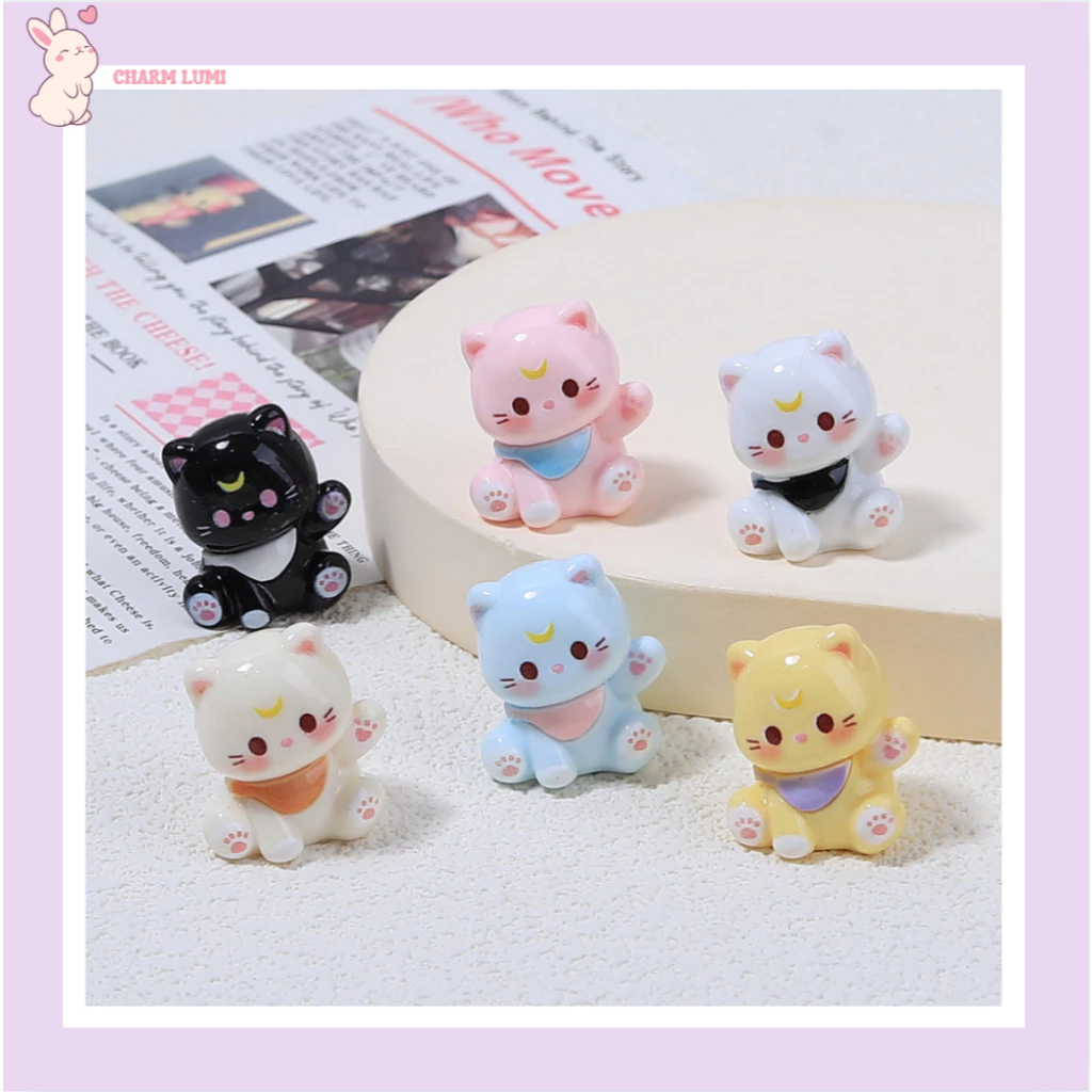Charm Mèo May Mắn Nhỏ Xinh –Món Decor Cưng Xỉu Cho Các Tín Đồ Cute- Charm Lumi