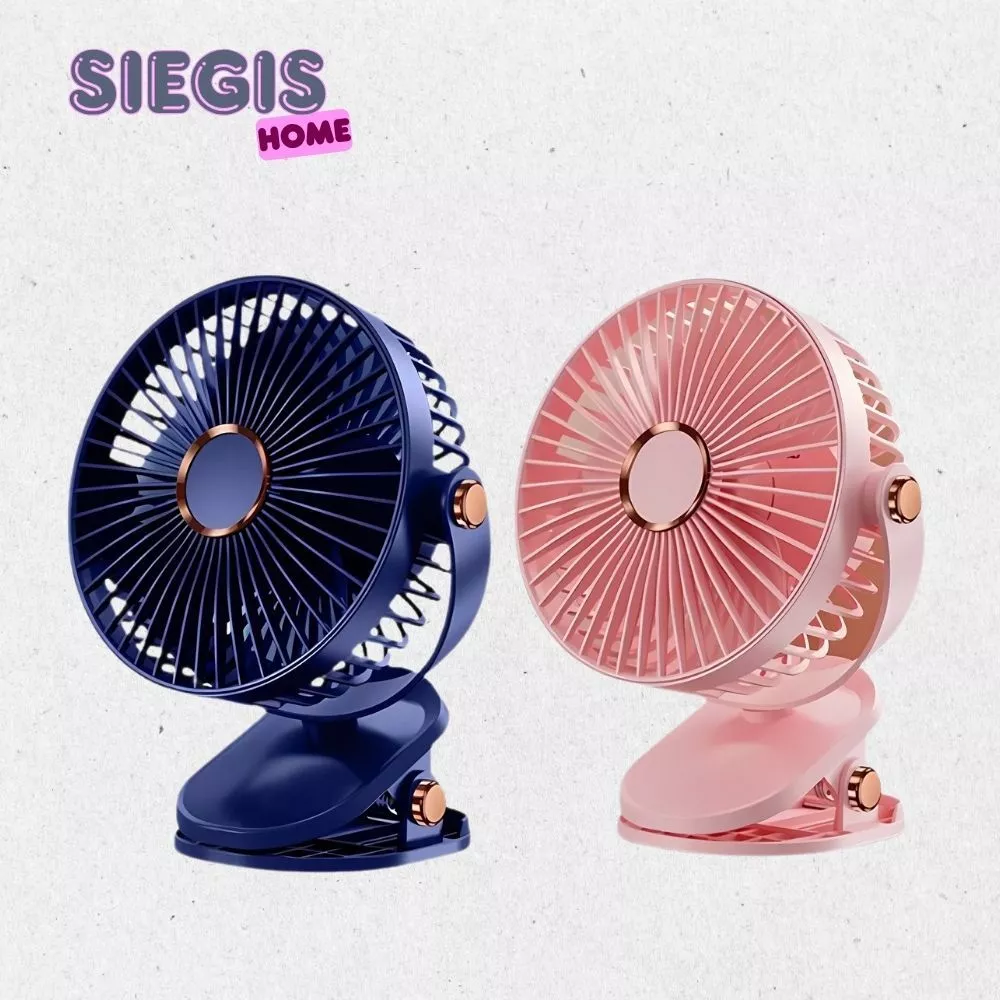Quạt tích điện kẹp bàn mini có đèn led 5 tốc độ gió điều chỉnh, động cơ khoẻ kẹp để bàn cao cấp