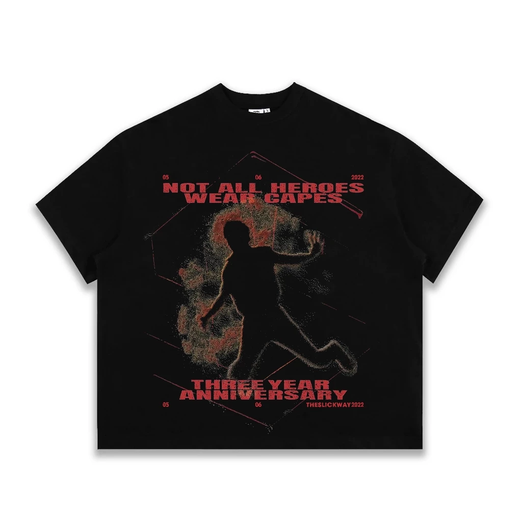 SLICK - Áo Thun Form Big Boxy "HEROES" Cotton 100% - Local Brand THE SLICK WAY UNISEX