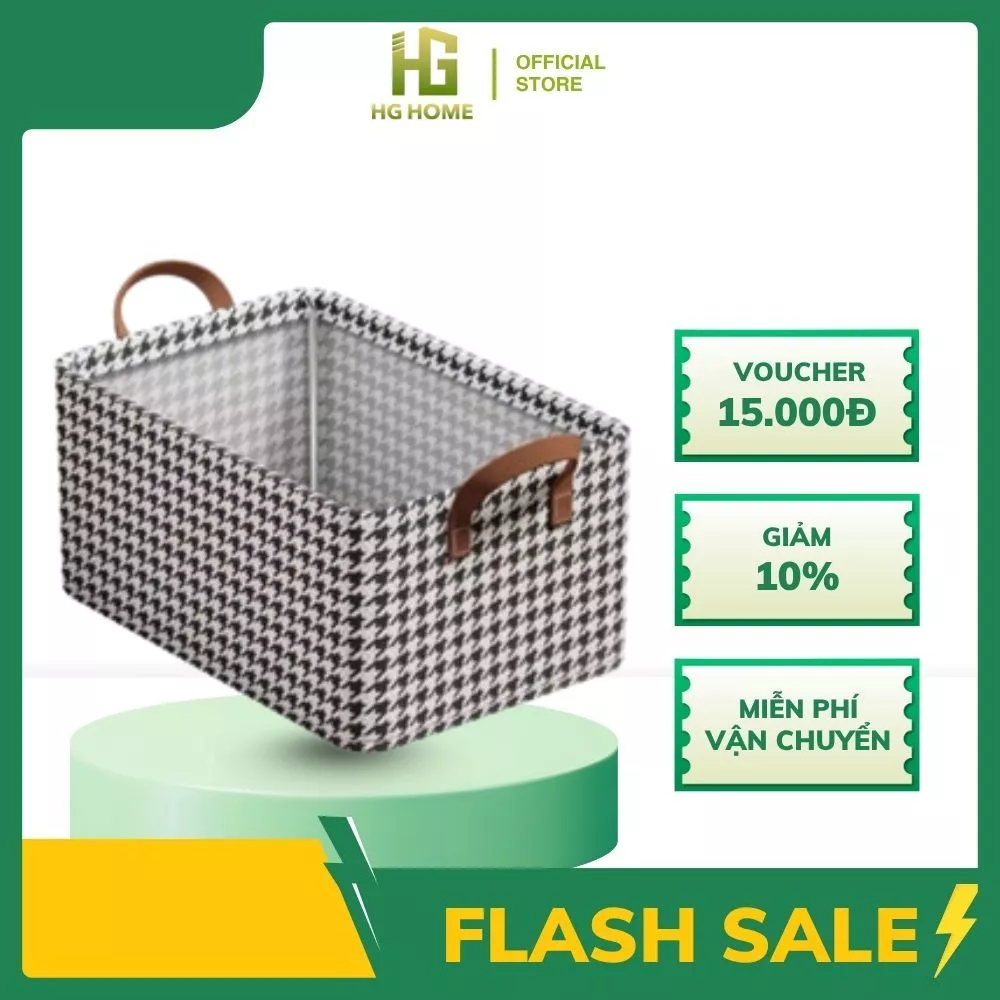 Hộp Đựng Quần Áo Khung Thép Gấp Gọn Thông Minh HGHOME Giỏ Đựng Quần Áo Đồ Lót Sắp Xếp Tủ Đồ Gọn Gàng