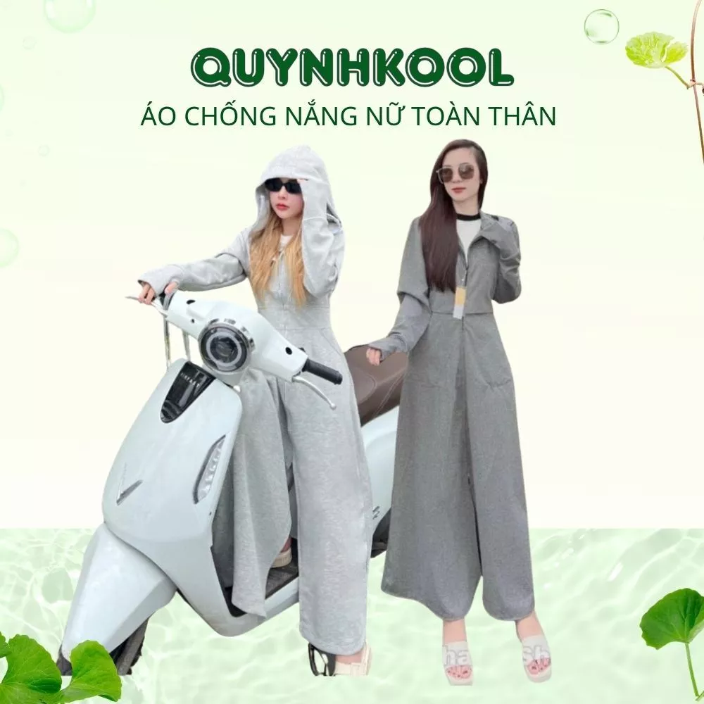 Áo Chống Nắng Toàn Thân Nữ DIDOOGLT Chất Umi Hàn Chống Tia Uv Form Dài Chất Liệu Dày Mịn