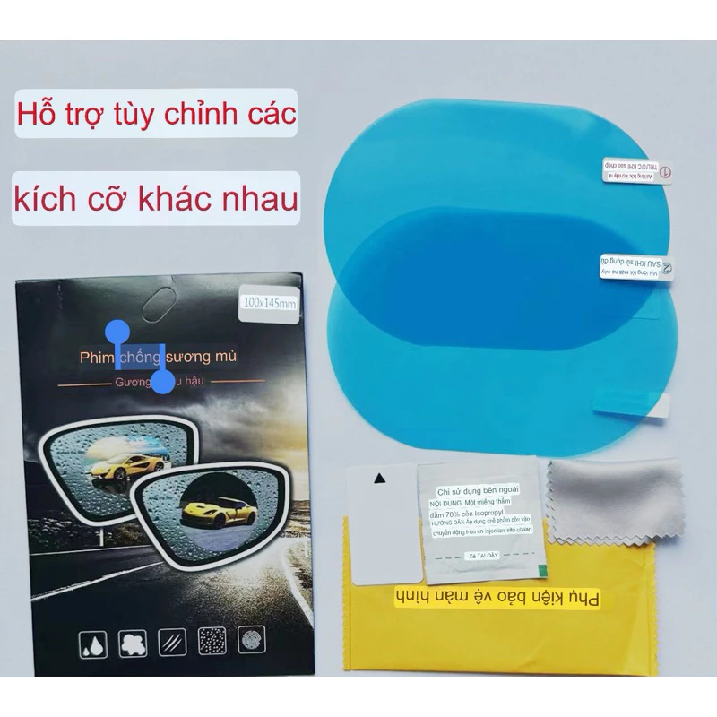 Combo 2 Miếng Dán Gương Chiếu Hậu Chống Nước – Giúp Lái Xe An Toàn Trong Mọi Thời Tiết rõ nét ngay cả trong mưa