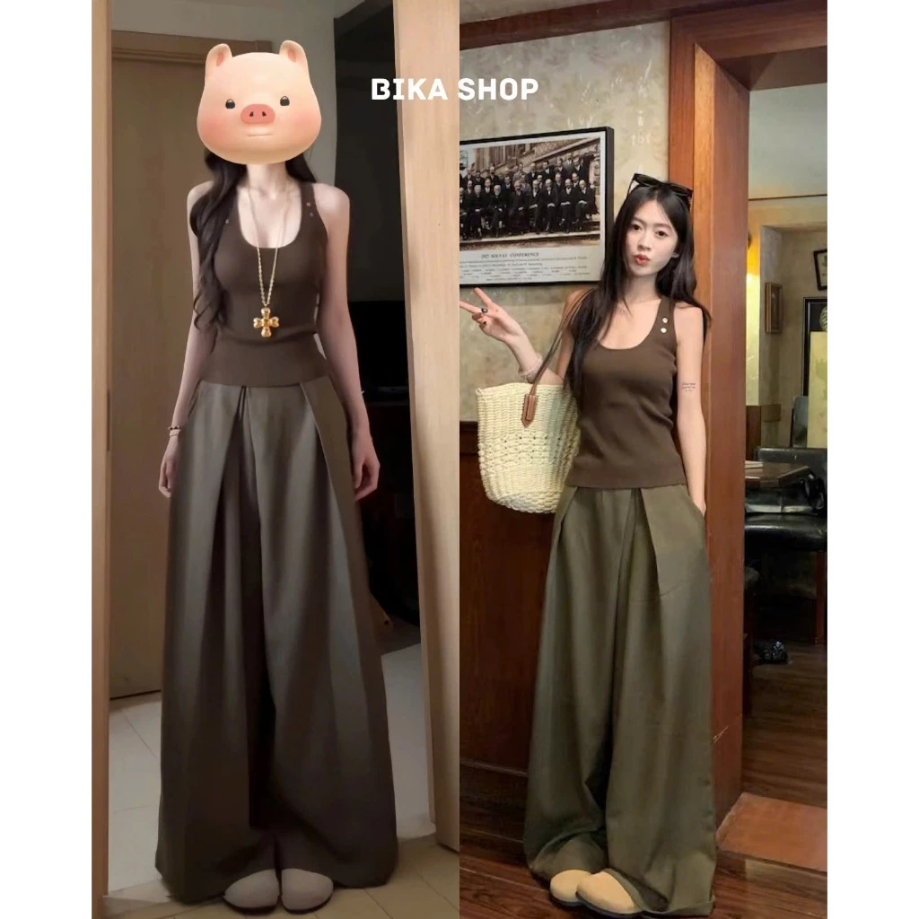 Quần ống rộng nữ chất golt sịn. thiết kế hót 2026. by Bika Shop. chất rủ mát (G7)