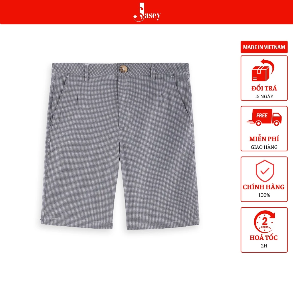 Quần sooc nam nhiều màu JASEY, quần short nam  cúc cài dáng ôm chuẩn size mã 3453