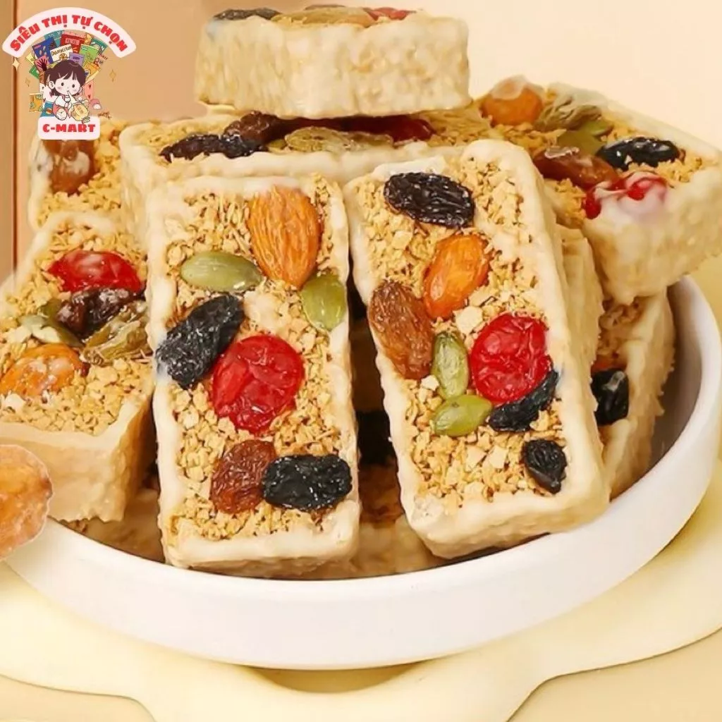 [C-MART] Thanh Bánh Yến Mạch Sữa Chua Mix Hạt Hộp 230g