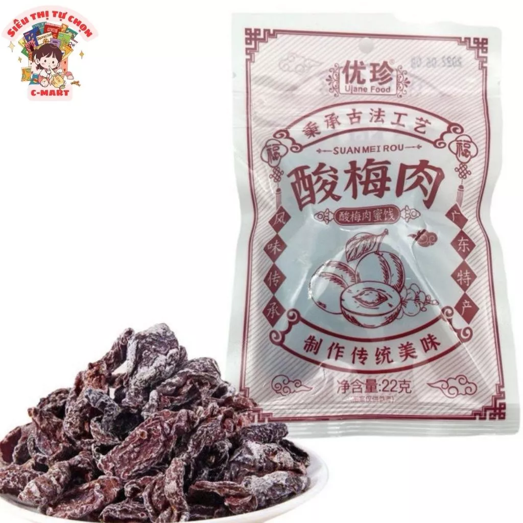 [C-MART] Ô Mai Mận Chua Ngọt Gói 22g Bao Bì Mới Thơm Ngon