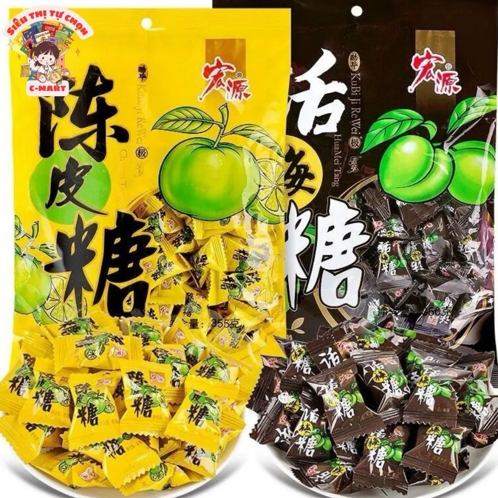 [C-MART] Kẹo Chanh Muối, Kẹo Mận Gói 80g Vị Chua Ngọt Dễ Ăn