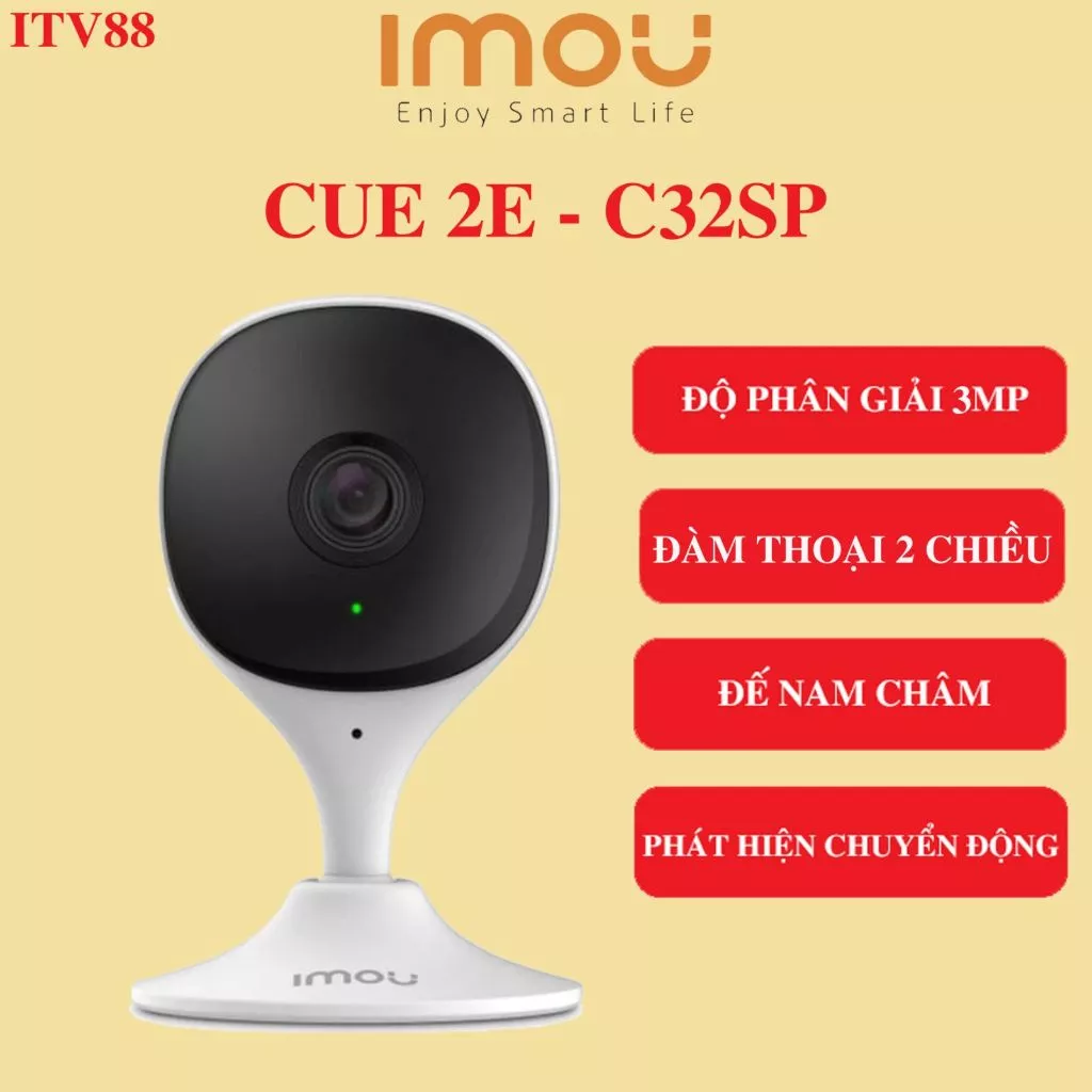 CAMERA IMOU TRONG NHÀ C32SP - 3MP l GIÁM SÁT THÔNG MINH I ĐẾ NAM CHÂM I BH 2 NĂM